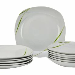 Null Tafelservice Moonlight 12tlg. - Weiß Mit Farbigem Gittermuster-Dekor Und Geschwungenen Kanten - Für 6 Personen -Null Shop 0067a76f 7a2a 452b 8439 2b96558f8180 6 scaled