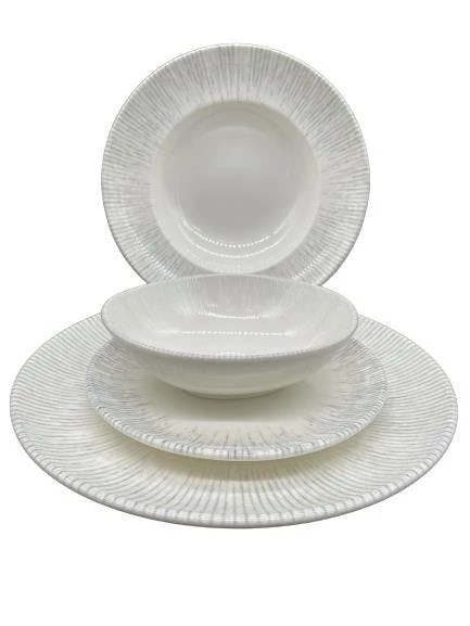 Null Dinnerset Seoul 18 Tlg. Tellerset Schwarz & Weiß Für 6 Personen 6 Null Dinnerset Seoul 18 Tlg. Tellerset Schwarz & Weiß Für 6 Personen – Bild 6