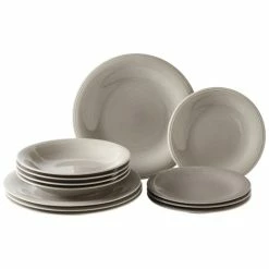 Null Like. By Villeroy & Boch Color Loop Stone Starter Teller-Set 12tlg.