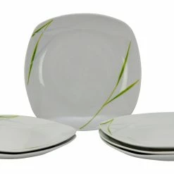 Null 6er Set Dessertteller Flach Palazzo 19cm - Kuchenteller / Frühstücksteller Aus Weißem Porzellan Mit Dekor-Kreisen In Grau Und Dunkelrot -Null Shop 0b84b74f 7dd3 43e6 bf45 0602528674ae 6 scaled