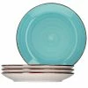 Null 4er Dessert-Kuchenteller Blue Baita White Under 19,5 Cm Mintblau