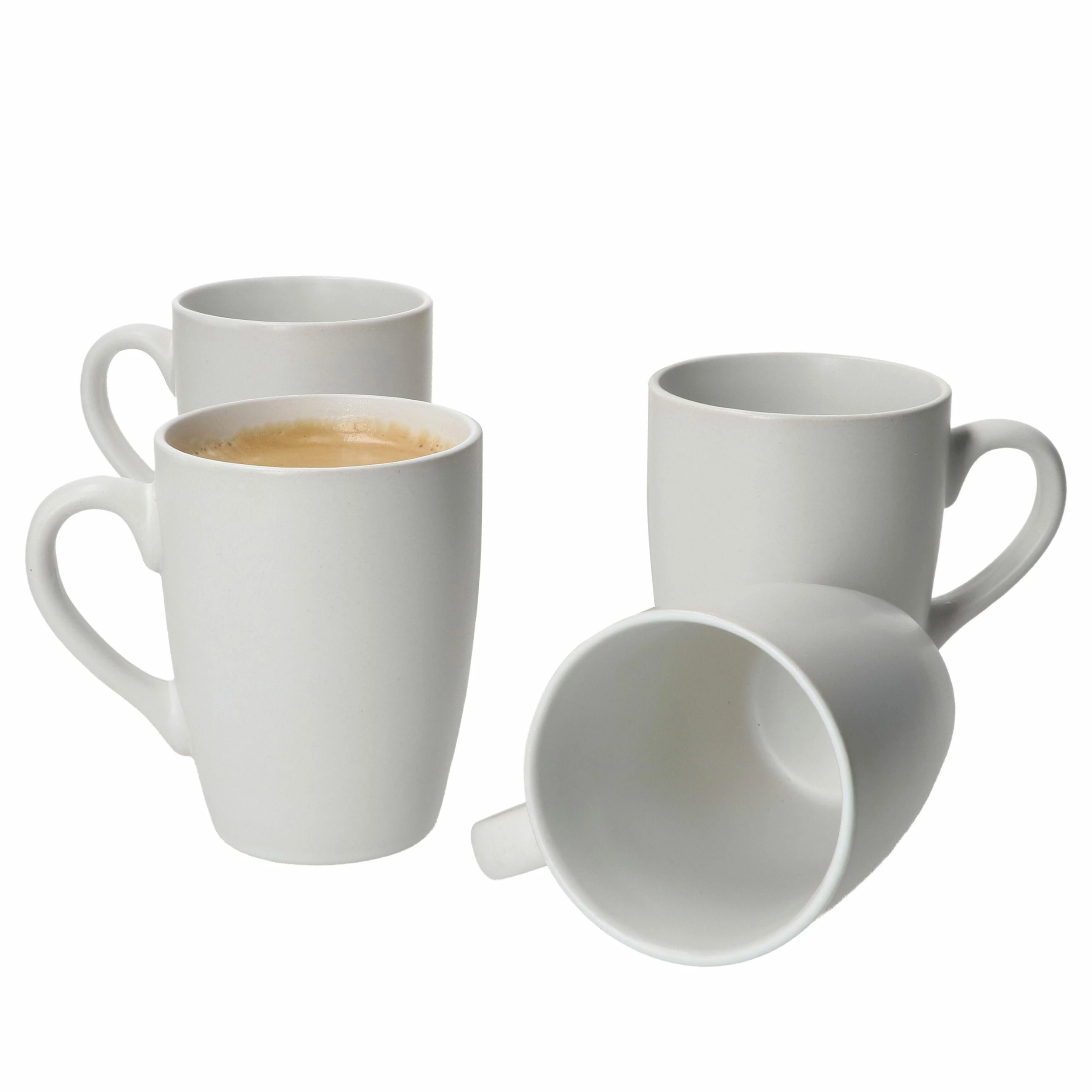 Null 16tlg Frühstücksset Nero Bianco - 4x Kuchenteller Weiß, Becher O. H. Schwarz, Becher M. H. Weiß & Schale Weiß 7 Null 16tlg Frühstücksset Nero Bianco - 4x Kuchenteller Weiß, Becher O. H. Schwarz, Becher M. H. Weiß & Schale Weiß – Bild 7