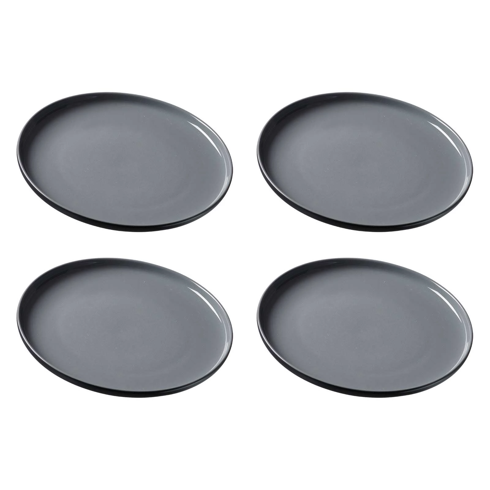 Null 4er Set Manhattan Nero Speiseteller 28,2cm Schwarz Oval - 24322631 5 Null 4er Set Manhattan Nero Speiseteller 28,2cm Schwarz Oval - 24322631 – Bild 5