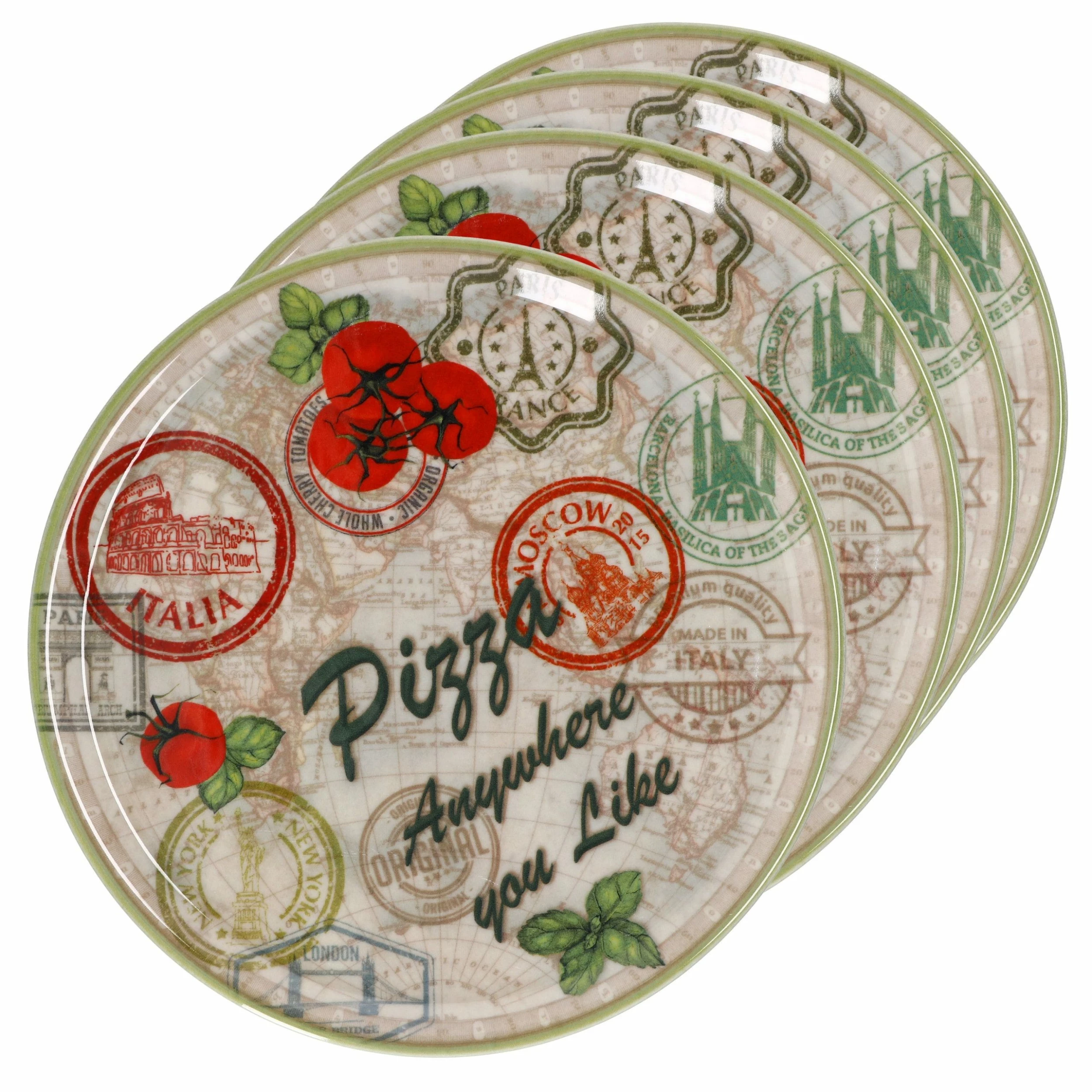 Null Pizzateller Charme Green - Moskau Grün - 33cm - 04018#ZCHAV 3 Null Pizzateller Charme Green - Moskau Grün - 33cm - 04018#ZCHAV – Bild 3