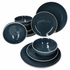 Null 12tlg. Teller Set Linus Blau - 403961 + 403947 + 403954
