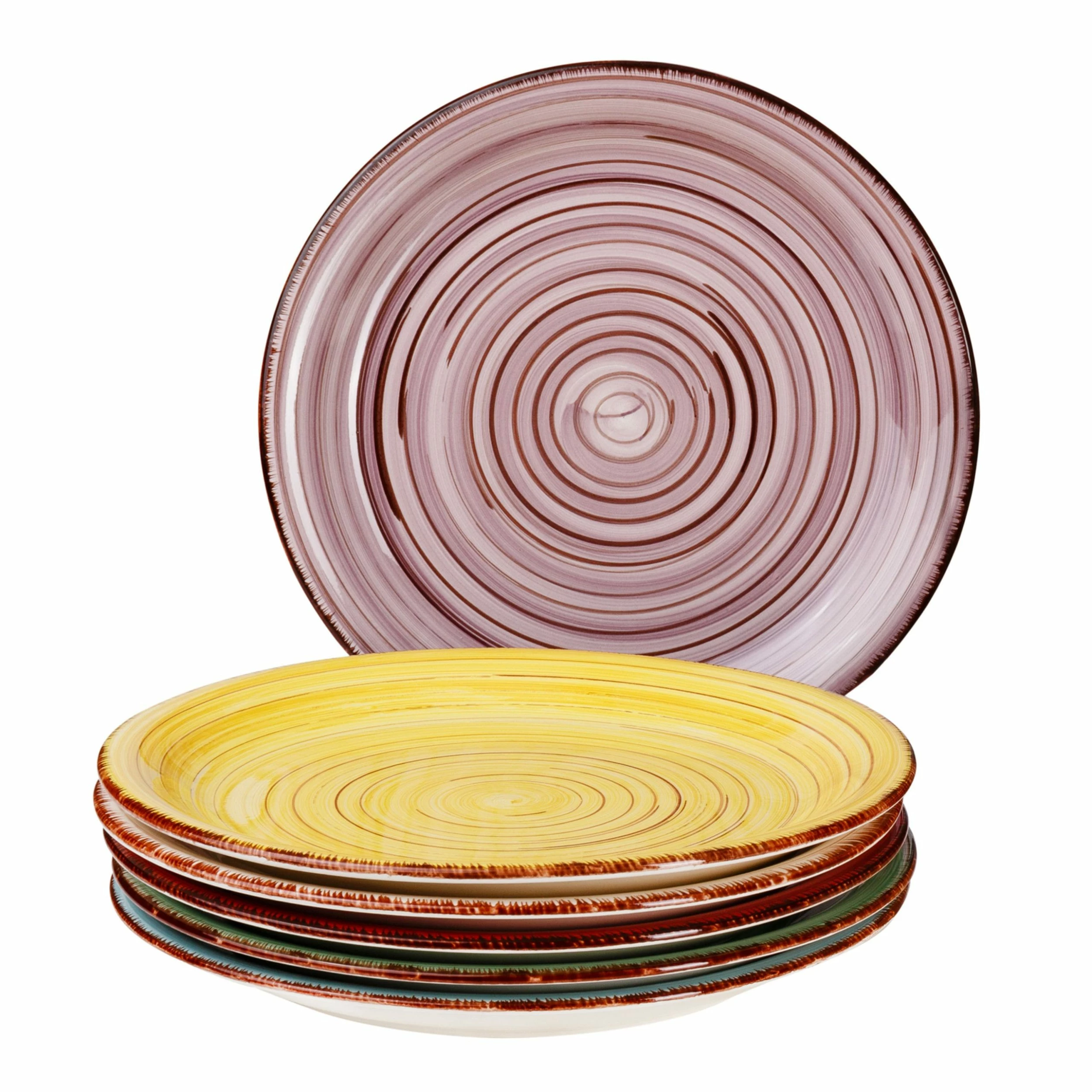 Null 6er Set Essteller Flach Malaga Snaily Bunt 3 Null 6er Set Essteller Flach Malaga Snaily Bunt – Bild 3