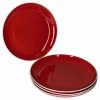 Null 4er Set Speiseteller Linus Rot - 404159