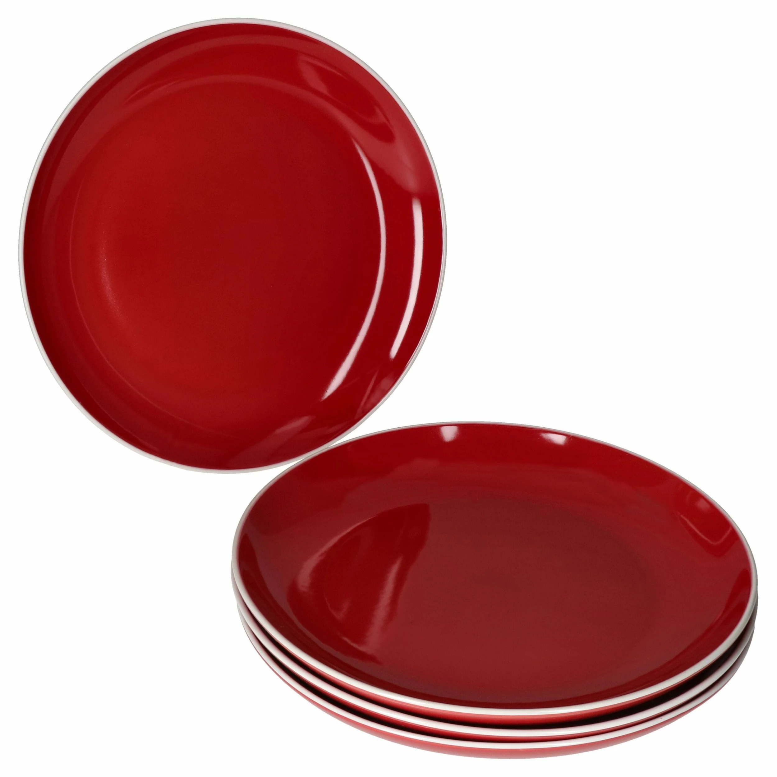 Null 4er Set Dessertteller Linus Rot - 404142 2 Null 4er Set Dessertteller Linus Rot - 404142 – Bild 2