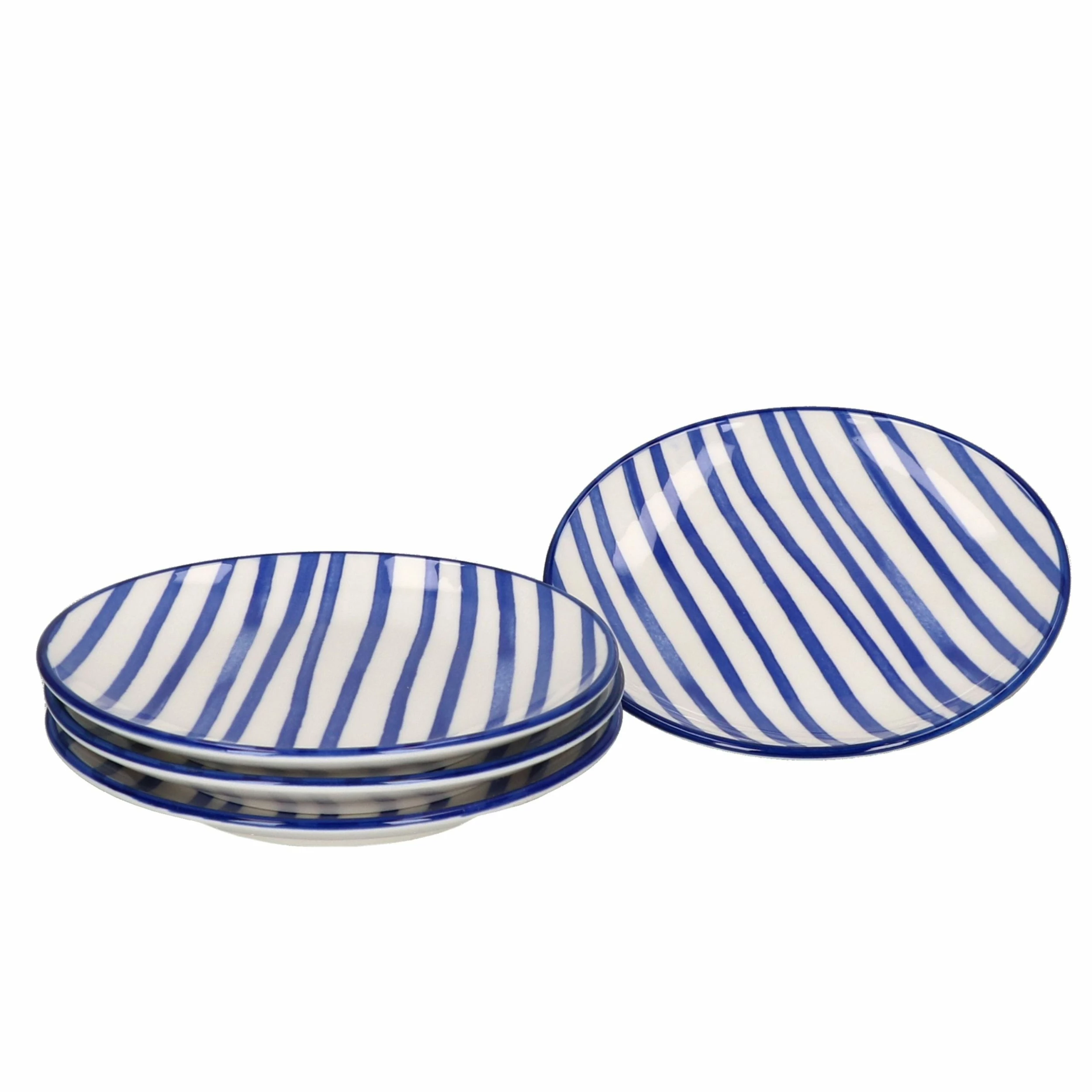 Null 4er Set Speiseteller 27cm Streifen Seaside - Ritzenhoff 270228 2 Null 4er Set Speiseteller 27cm Streifen Seaside - Ritzenhoff 270228 – Bild 2
