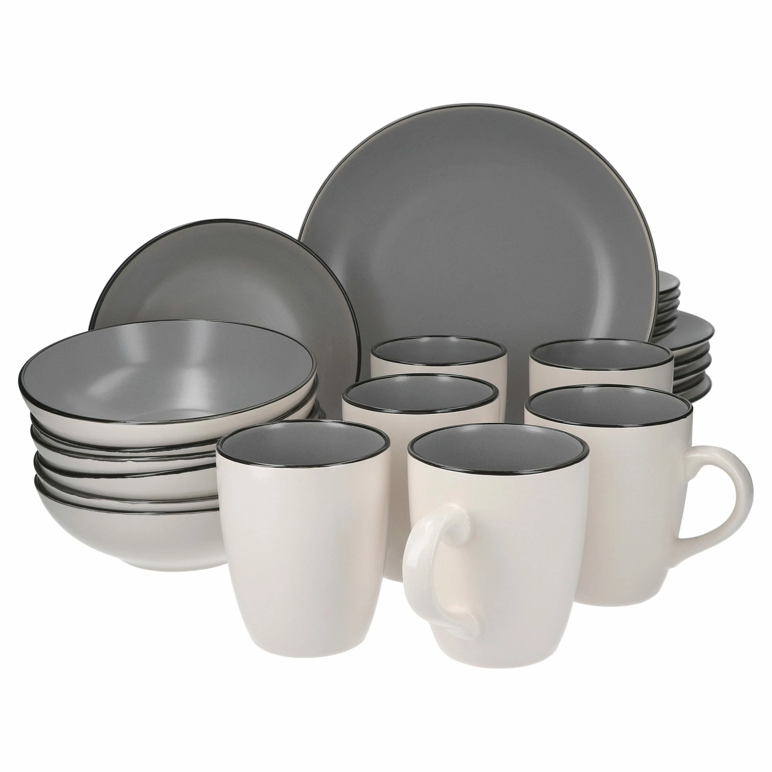 Null 18tlg Frühstücksset Campo Grau Keramik Für 6 Personen 5 Null 18tlg Frühstücksset Campo Grau Keramik Für 6 Personen – Bild 5