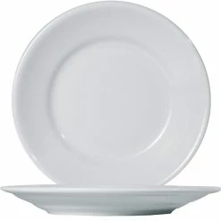 Null 12 X Tivoli Uni Teller Flach 23,5cm * - Weiß -