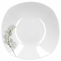 Null 6er Set Essteller Tief Vanda Weiße Orchidee 21,5cm