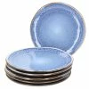 Null 6er Set Dessert-/Kuchenteller 22cm Santorini Reactive Glaze Blau - 24301848