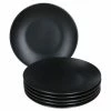 Null 6er Kuchenteller Set Kattegat Schwarz Matt