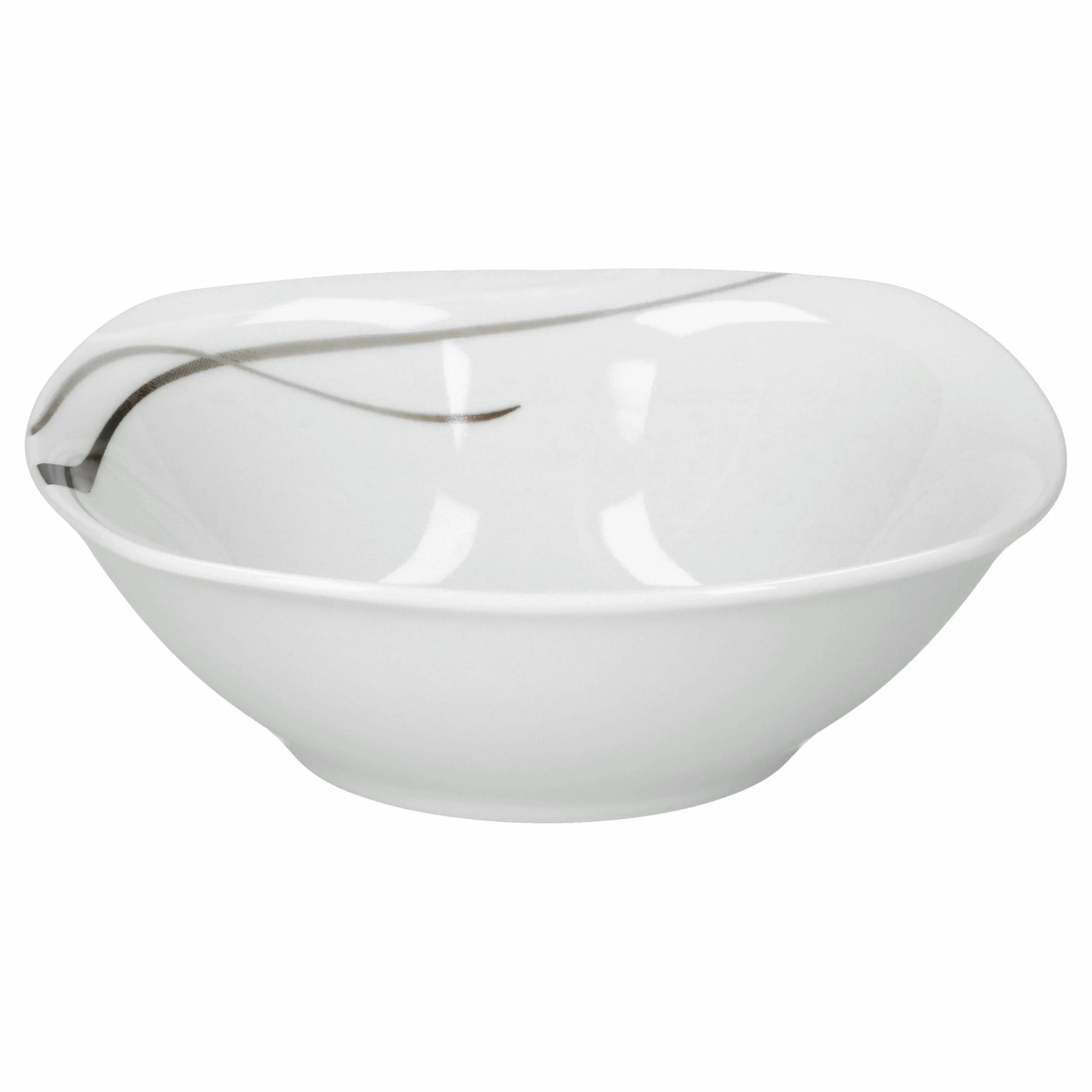 Null Frühstücksset 18tlg. Silver Night Für 6 Personen - 6 Teller, 6 Becher Und 6 Müslischalen Aus Weißem Porzellan Mit Grauen / Schwarzen Linien 7 Null Frühstücksset 18tlg. Silver Night Für 6 Personen - 6 Teller, 6 Becher Und 6 Müslischalen Aus Weißem Porzellan Mit Grauen / Schwarzen Linien – Bild 7