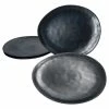 Null 4er Set Manhattan Nero Speiseteller 28,2cm Schwarz Oval - 24322631