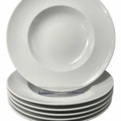 Null 6er Set Pastateller Tief Porzellan Bauscher Weiß 30 Cm