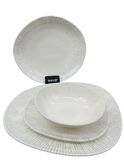 Null Dinnerset Seoul 18 Tlg. Tellerset Schwarz & Weiß Für 6 Personen 7 Null Dinnerset Seoul 18 Tlg. Tellerset Schwarz & Weiß Für 6 Personen – Bild 7