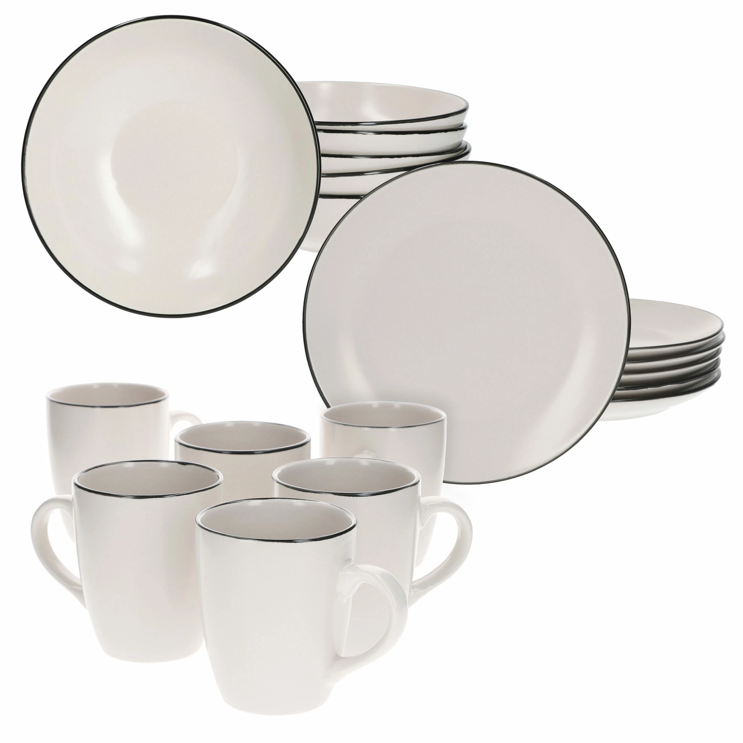 Null 18tlg Frühstücksset Campo Grau Keramik Für 6 Personen 2 Null 18tlg Frühstücksset Campo Grau Keramik Für 6 Personen – Bild 2