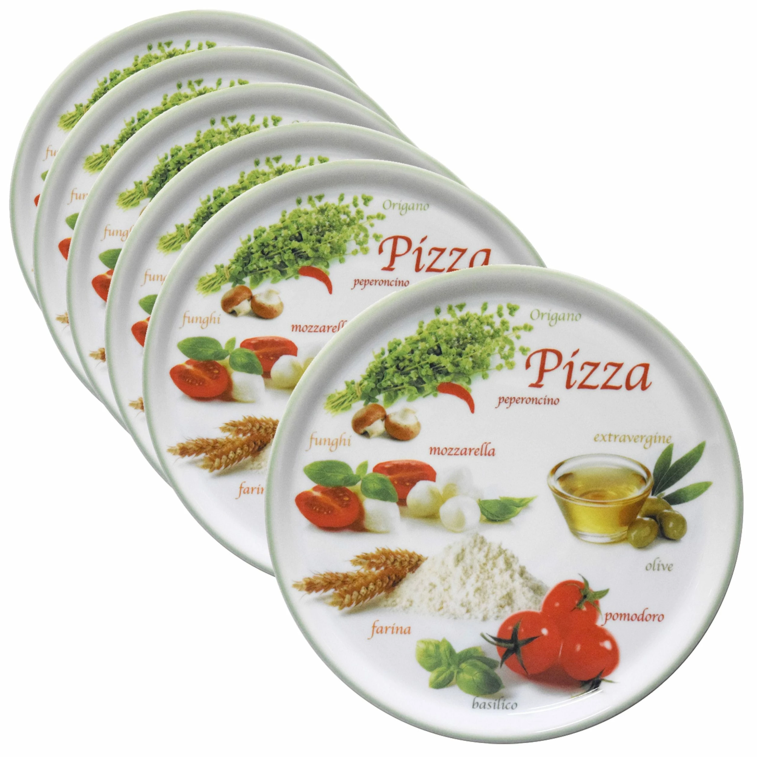 Null Pizzateller Napoli Pizzafoods Rot 33cm - 04018#ZP2 5 Null Pizzateller Napoli Pizzafoods Rot 33cm - 04018#ZP2 – Bild 5