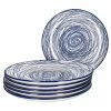 Null 6er Set Speiseteller Rabisco Blau Weiß - 87650