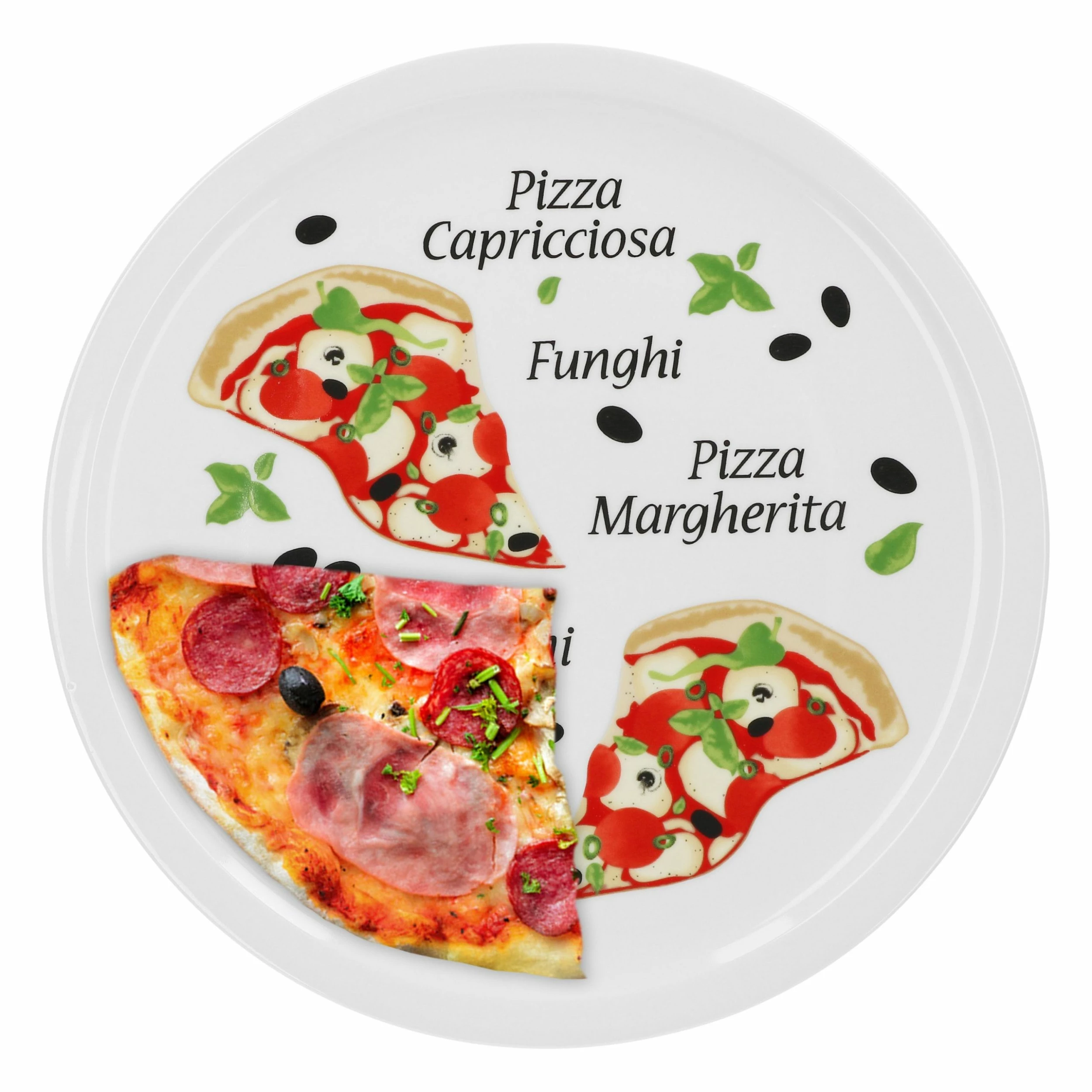 Null 4er Set Pizzateller Margherita Groß - 30,5cm Porzellan Teller Mit Schönem Motiv - Für Pizza / Pasta, Den `großen Hunger` Oder Zum Anrichten Geeignet 6 Null 4er Set Pizzateller Margherita Groß - 30,5cm Porzellan Teller Mit Schönem Motiv - Für Pizza / Pasta, Den `großen Hunger` Oder Zum Anrichten Geeignet – Bild 6