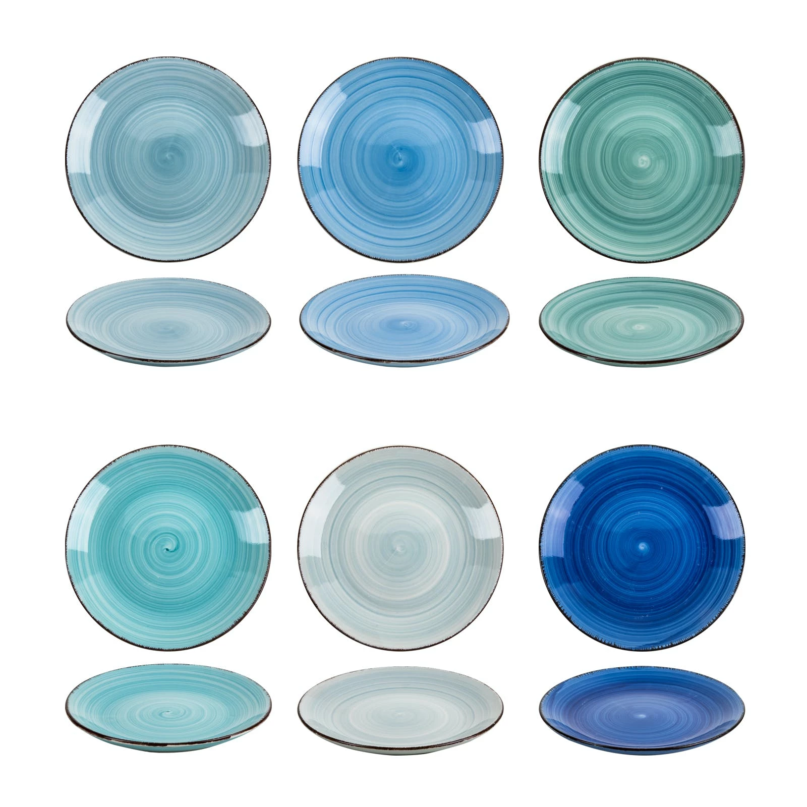 Null Teller Geschirr Set 6 Tlg 19 Cm Kuchenteller Kleine Essteller Blau 1 Null Teller Geschirr Set 6 Tlg 19 Cm Kuchenteller Kleine Essteller Blau