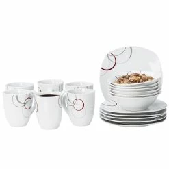 Null Frühstücksset 18tlg. Silver Night Für 6 Personen - 6 Teller, 6 Becher Und 6 Müslischalen Aus Weißem Porzellan Mit Grauen / Schwarzen Linien 10 Null Frühstücksset 18tlg. Silver Night Für 6 Personen - 6 Teller, 6 Becher Und 6 Müslischalen Aus Weißem Porzellan Mit Grauen / Schwarzen Linien -Null Shop 9cf22c01 7bb7 48aa b9bb 80013d3e7fd2 3 scaled