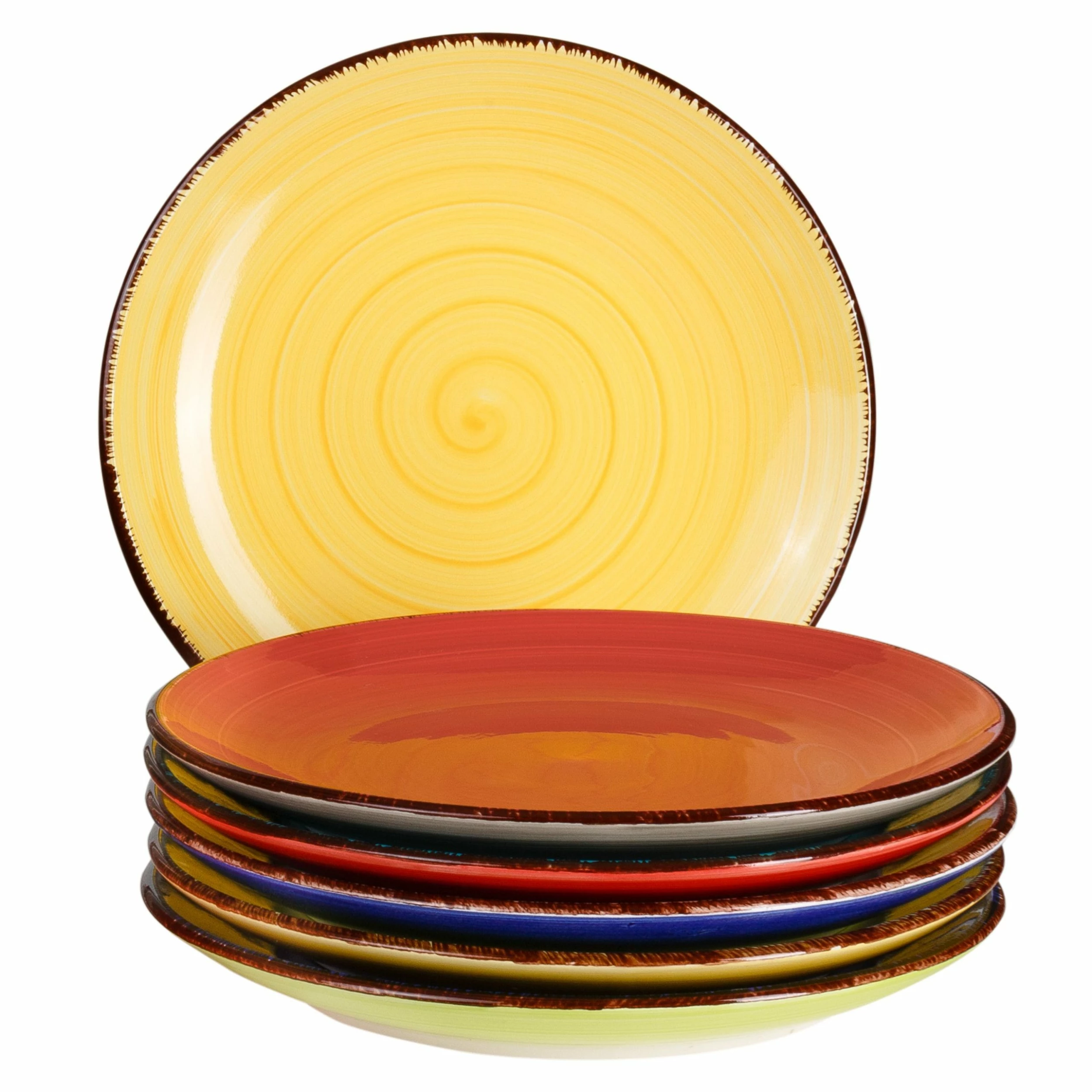 Null 6er Set Essteller Flach Malaga Snaily Bunt 2 Null 6er Set Essteller Flach Malaga Snaily Bunt – Bild 2