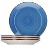 Null 4er Dessert-Kuchenteller Blue Baita White Under 19,5 Cm Dunkelblau
