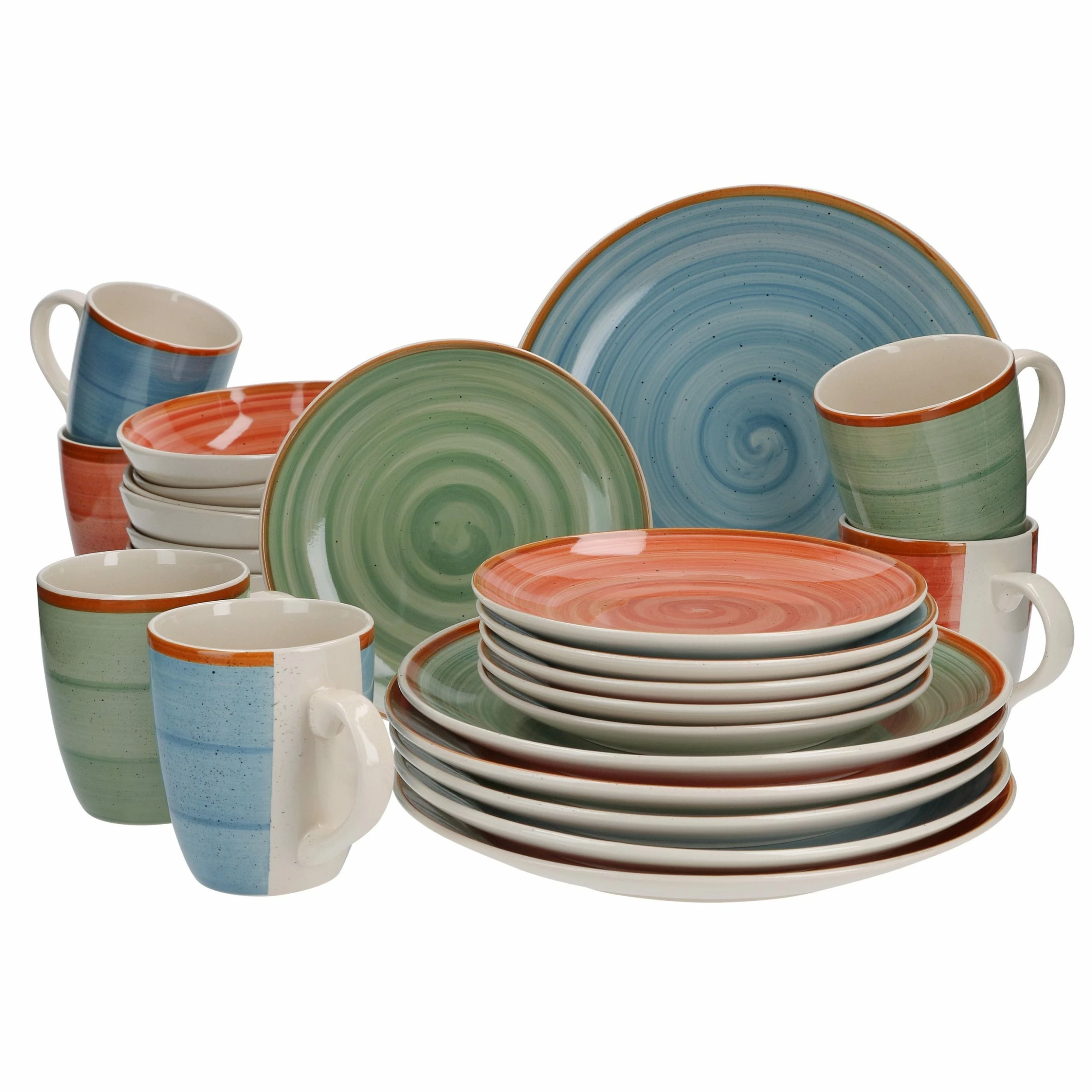 Null 16tlg Kombiservice Elements Rot 6 Null 16tlg Kombiservice Elements Rot – Bild 6