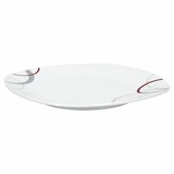 Null Frühstücksset Palazzo 12tlg. - 6 Teller á 19cm Und 6 Becher á 33cl Aus Weißem Porzellan Mit Dekor-Kreisen In Grau Und Dunkelrot - Für 6 Personen -Null Shop b1730226 1f02 4ae1 8069 cfb5101762c4 scaled