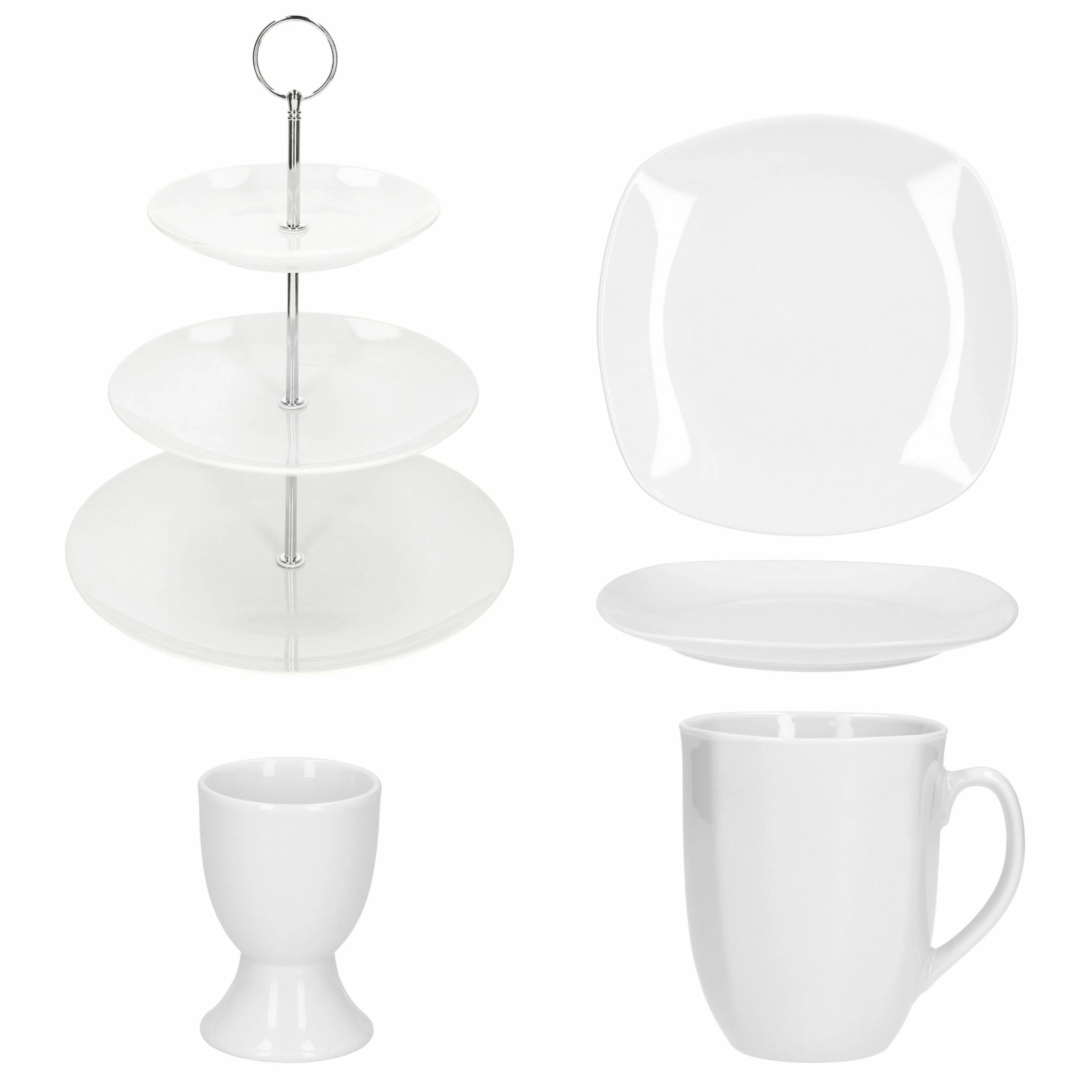 Null 7tlg. Etageren Frühstück Lilli - 1x 24302284, 2x Eierbecher Lilli, 2x Becher Lilli & 2x Kuchenteller Lilli 6 Null 7tlg. Etageren Frühstück Lilli - 1x 24302284, 2x Eierbecher Lilli, 2x Becher Lilli & 2x Kuchenteller Lilli – Bild 6