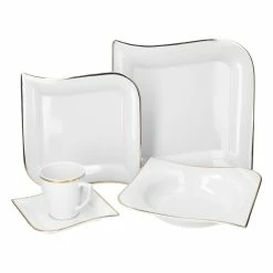 Null Kombiservice Fashion 30tlg. Leicht Eckig Porzellan Für 6 Personen Weiß Mit Liniendekor -Null Shop c0faa3b7 115f 4452 8fd7 75d93a5e7208 2 scaled