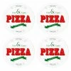 Null 4er Pizzateller Hot & Tasty 28cm