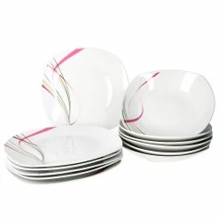 Null Frühstücksset 12tlg. Monika Leicht Eckig Porzellan Für 6 Personen Weiß Mit Rotem Blumendekor -Null Shop c3da9506 9e55 4264 b8a9 5cd938e06ef3 1 scaled