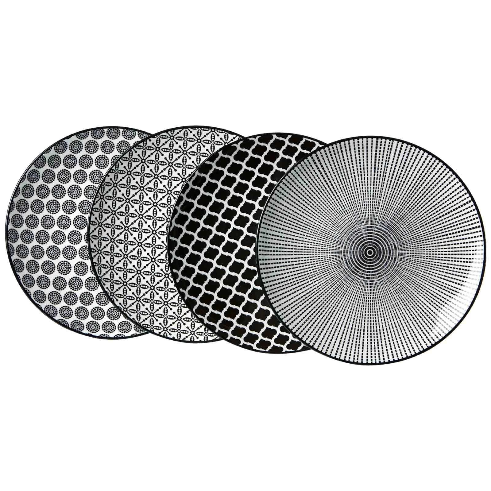 Null 4er Set Manhattan Nero Speiseteller 28,2cm Schwarz Oval - 24322631 4 Null 4er Set Manhattan Nero Speiseteller 28,2cm Schwarz Oval - 24322631 – Bild 4