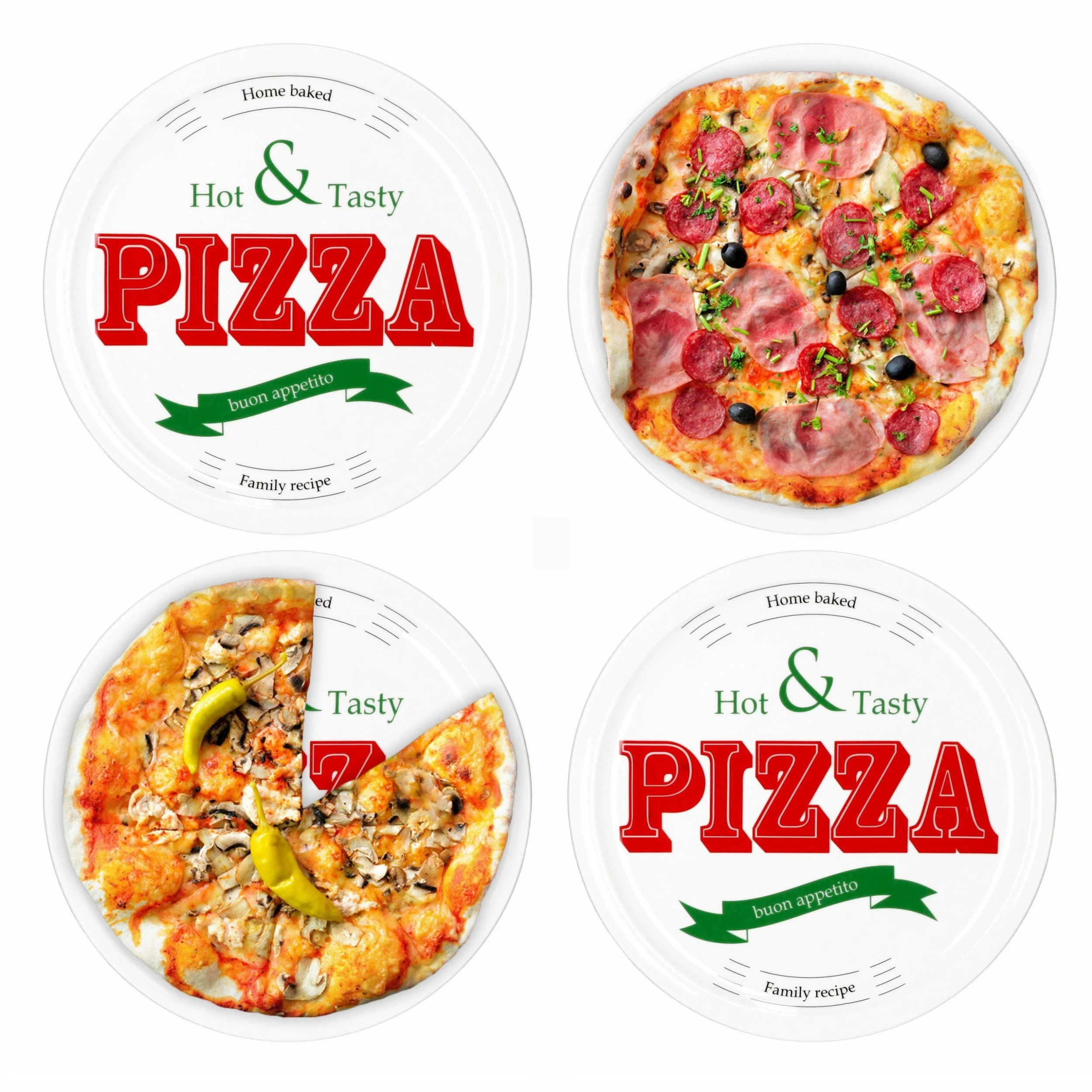 Null 4er Pizzateller Hot & Tasty 28cm 7 Null 4er Pizzateller Hot & Tasty 28cm – Bild 7