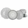 Null Dinnerset Seoul 18 Tlg. Tellerset Schwarz & Weiß Für 6 Personen