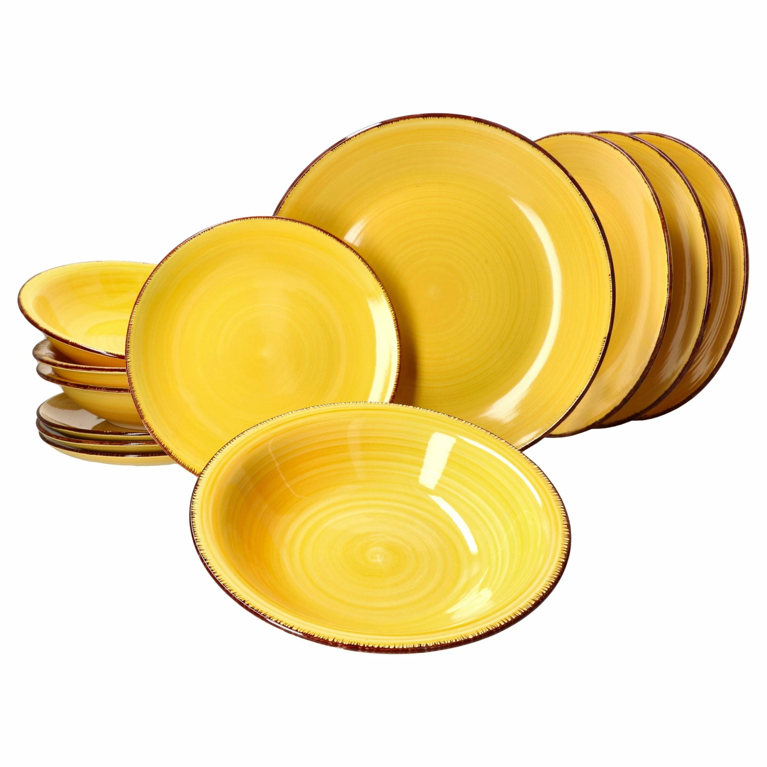 Null MamboCat Uni Rot 12-tlg. Teller Set Geschirr Steingut 3 Null MamboCat Uni Rot 12-tlg. Teller Set Geschirr Steingut – Bild 3