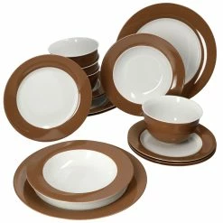 Null 16tlg. Kombiservice Nougat Doppio Für 4 Personen - 4 X 545739 + 4 X 545746 + 4 X 545760 + 4 X 545777