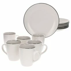 Null 12tlg Frühstücksset Campo Creme Keramik Für 6 Personen