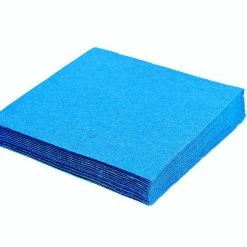 Null 1000x Servietten 33 X 33 Cm 1/4-Falz 3-lagig Blau
