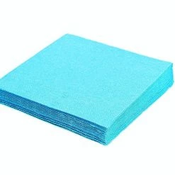 Null 1000x Servietten 33 X 33 Cm 1/4-Falz 3-lagig Hellblau