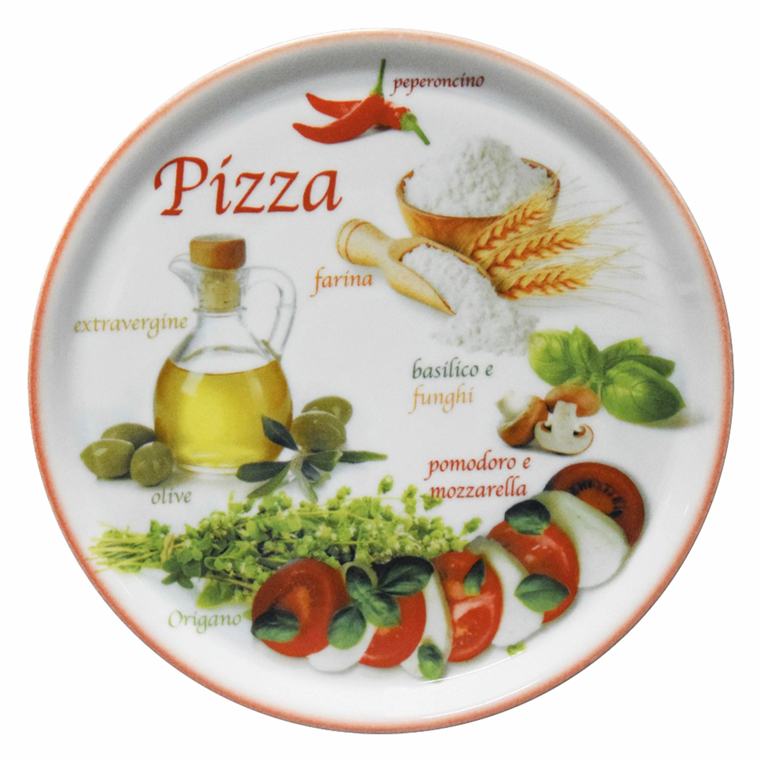 Null 4er Set Pizzateller Napoli Pizzafoods Grün + Rot 33cm - 04018#ZP1 + 04018#ZP2 3 Null 4er Set Pizzateller Napoli Pizzafoods Grün + Rot 33cm - 04018#ZP1 + 04018#ZP2 – Bild 3