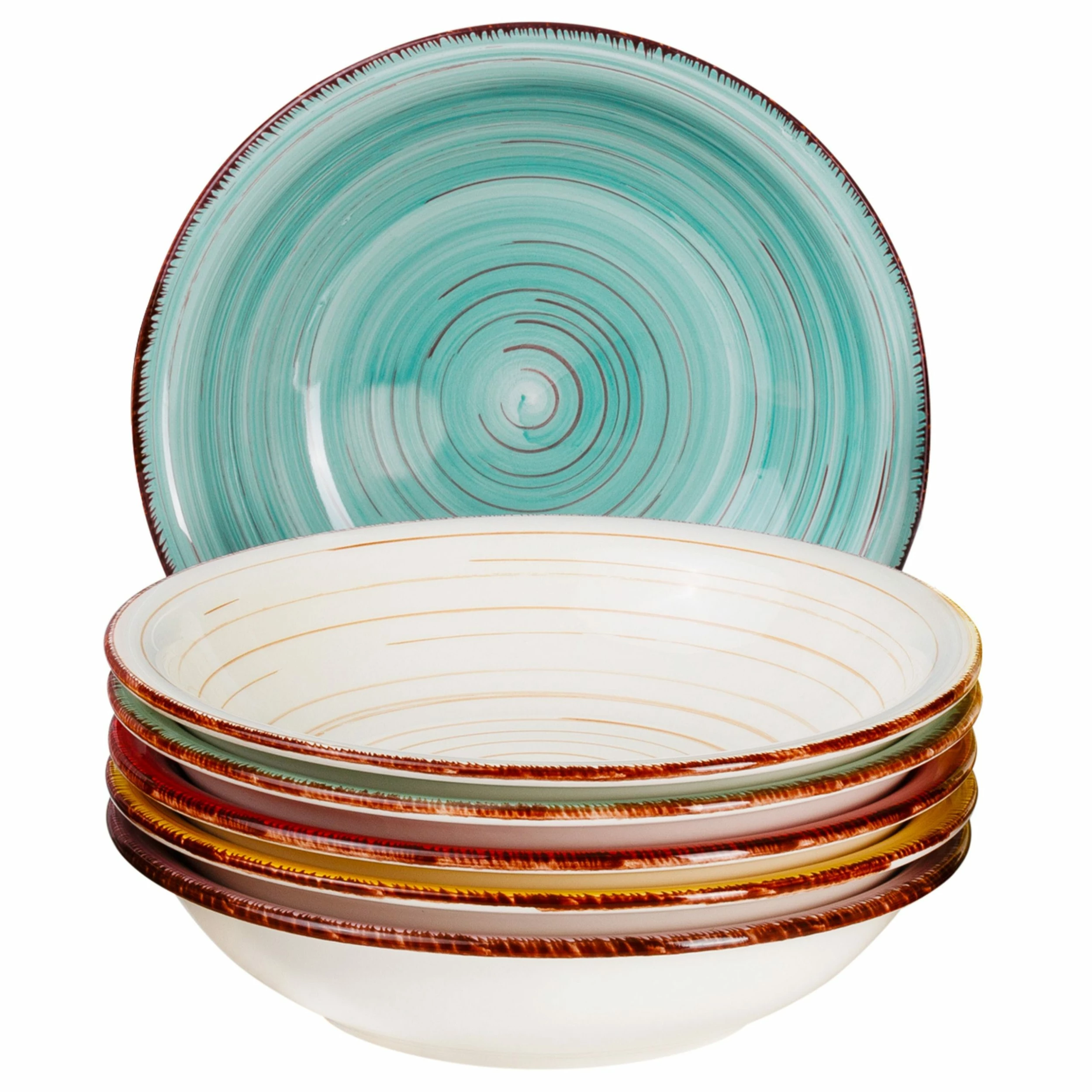 Null 6er Set Essteller Tief Rimini Bunt 1 Null 6er Set Essteller Tief Rimini Bunt