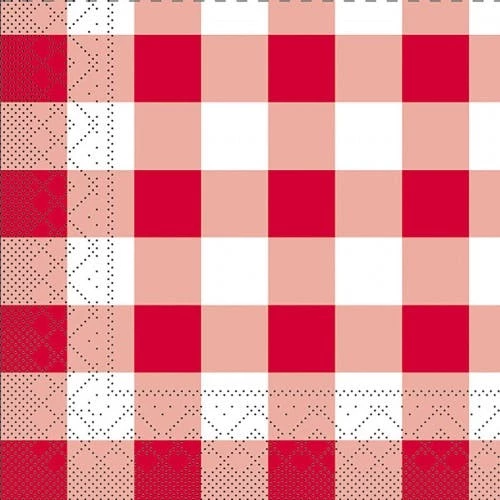 Null 400x Servietten Prägeservietten 33 X 33 Cm 1-lagig KARO Rot 6 Null 400x Servietten Prägeservietten 33 X 33 Cm 1-lagig KARO Rot – Bild 6