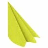 Null 250x Servietten Airlaid 40x40cm 1/4 -Falz Mit Rosenmuster Gelbgrün