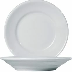 Null 12 X Tivoli Uni Teller Tief 23,5cm * - Weiß - Saturnia