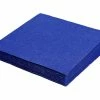 Null 250x Servietten 33 X 33 Cm 1/4 -Falz 3-lagig Dunkelblau